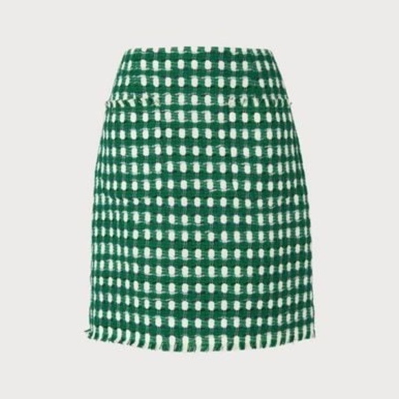 NWT L.K. Bennett Tammy Tweed Skirt Patch Pocket US 8 - Picture 1 of 13